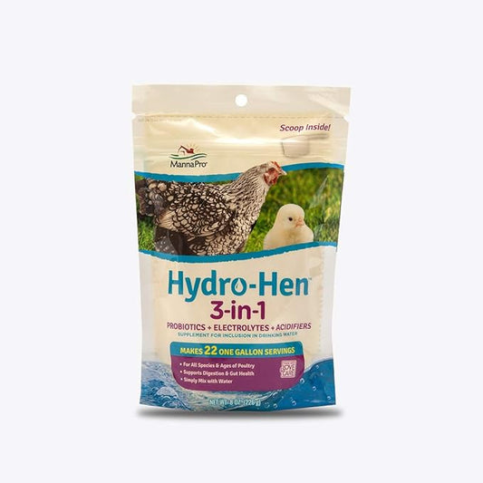 Manna Pro Hydro-Hen Chicken Supplement, 8-oz bag