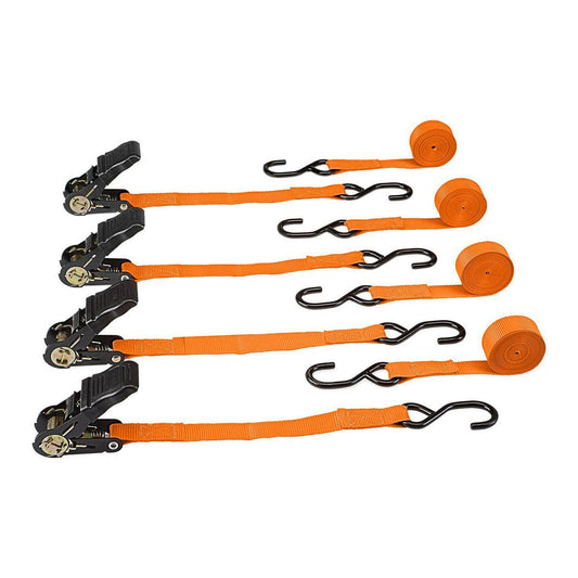 Ratcheting Tie Downs, 4-Pack